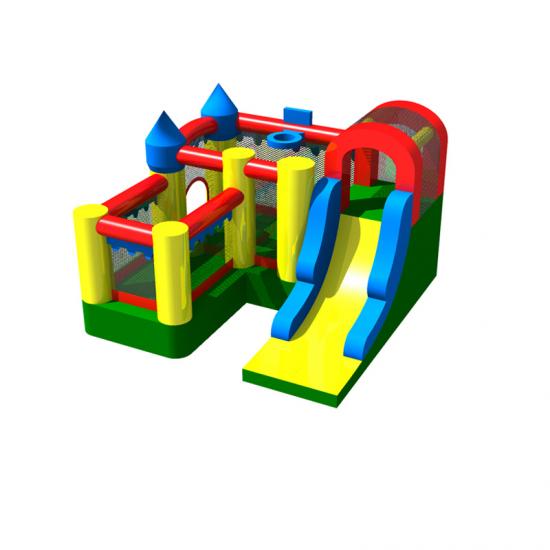 Inflatable combo slide bouncy castle