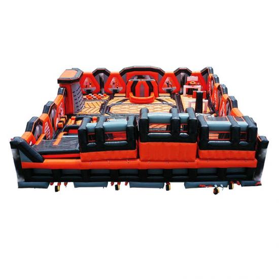 inflatable slide obstacle race