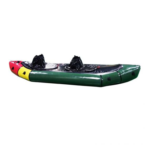 removable spray deck packraft