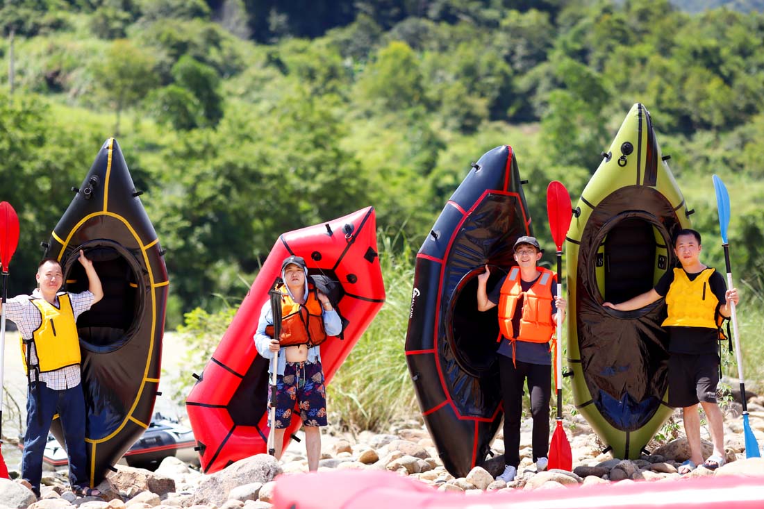 Lleva tus Packrafts a remar en el agua